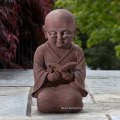 Chinese stone reading shaolin buddhist monk for decorative garden or backyard